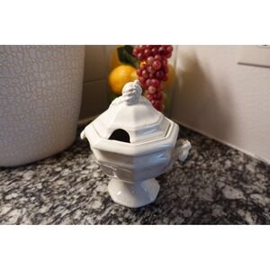 Vintage‎ Ironstone white octagon redcliff tureen